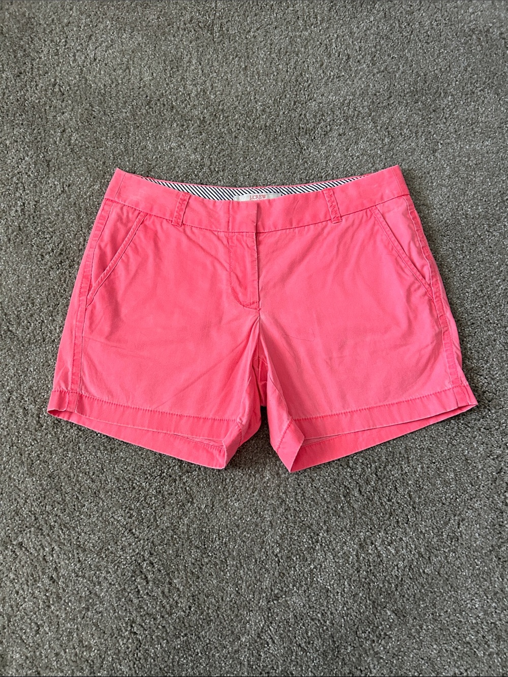 J Crew Bright Coral/Pink Women’s Casual Chino Shorts